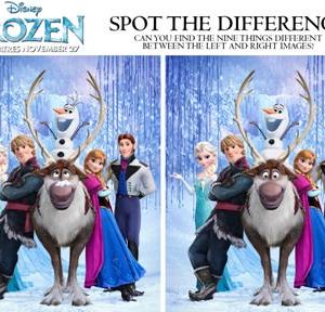 frozen spot the difference image